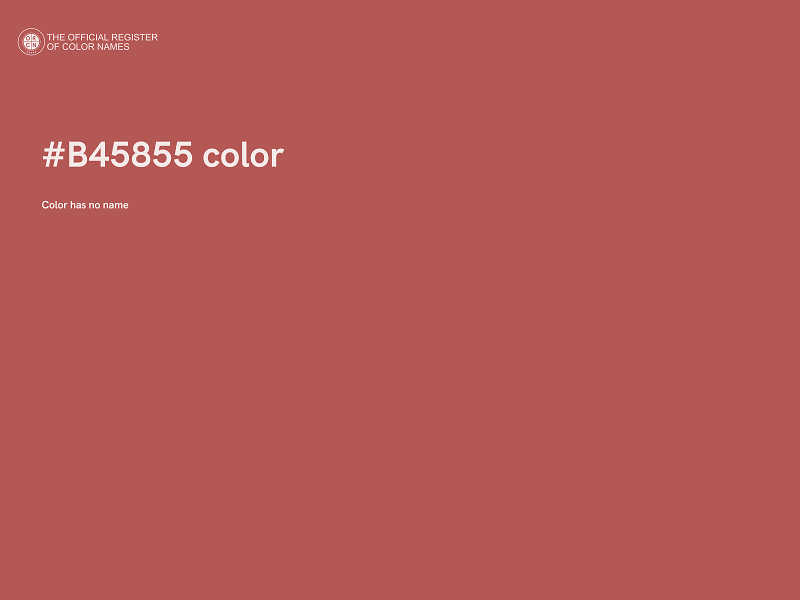 #B45855 color image