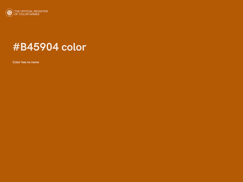 #B45904 color image