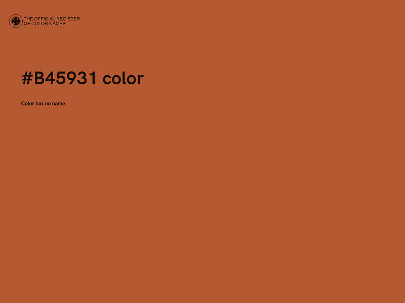 #B45931 color image