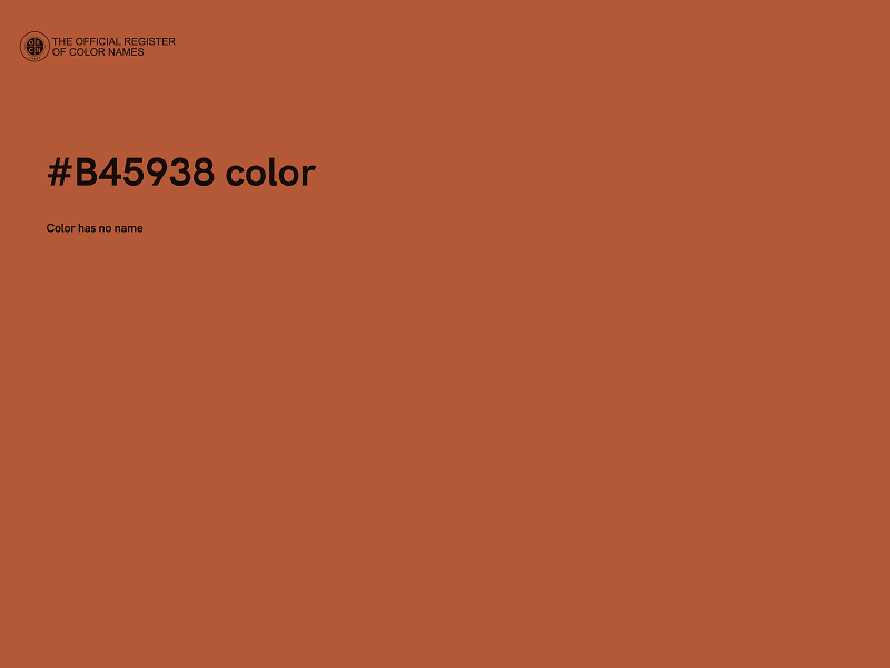 #B45938 color image