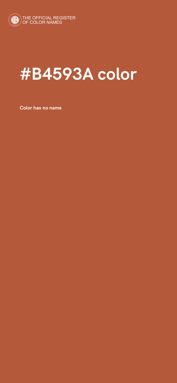 #B4593A color image