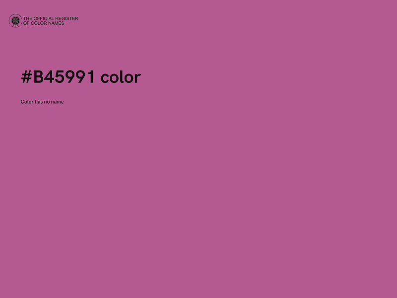 #B45991 color image