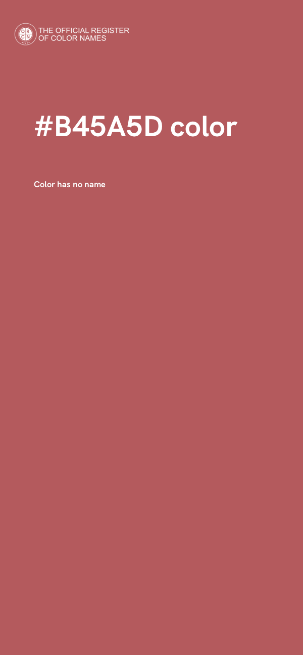 #B45A5D color image