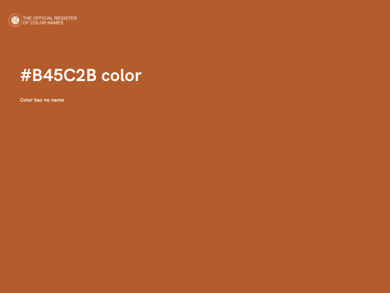 #B45C2B color image