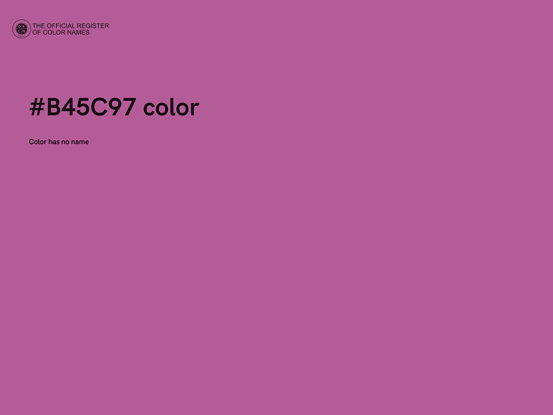#B45C97 color image