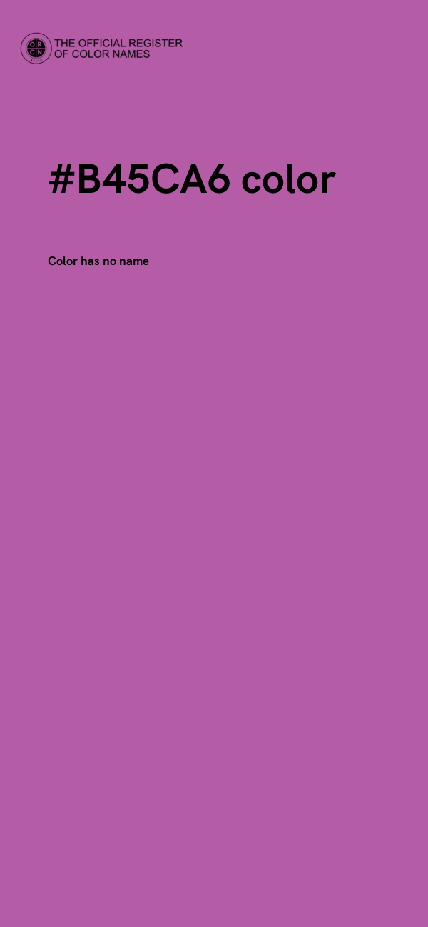 #B45CA6 color image