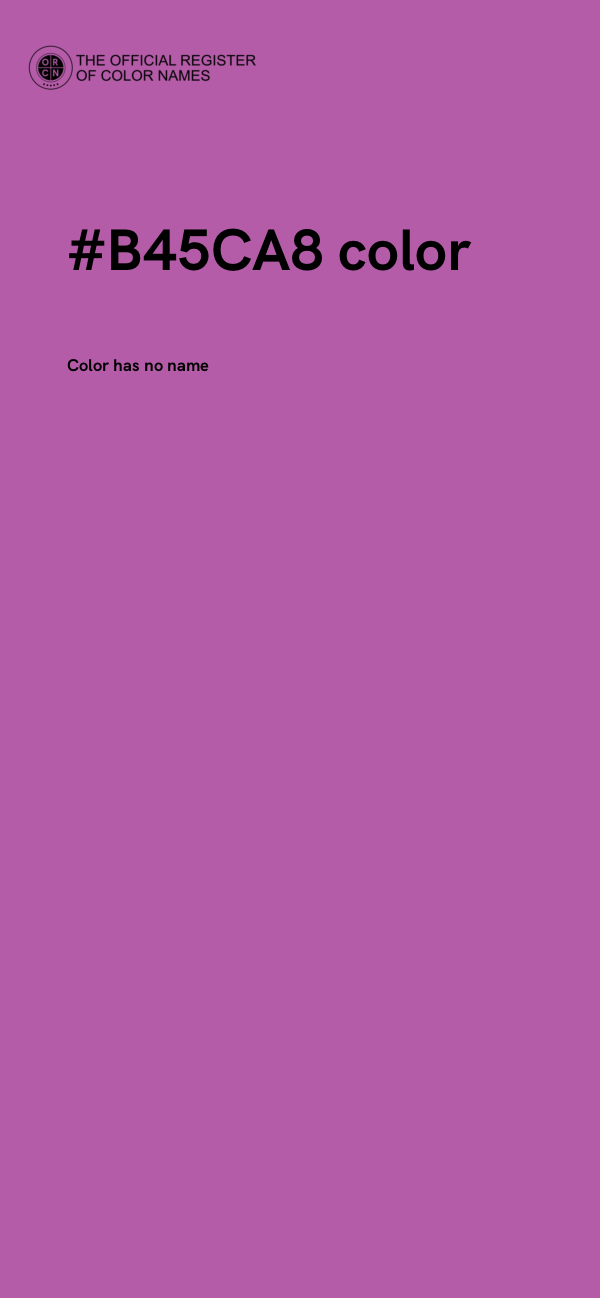 #B45CA8 color image