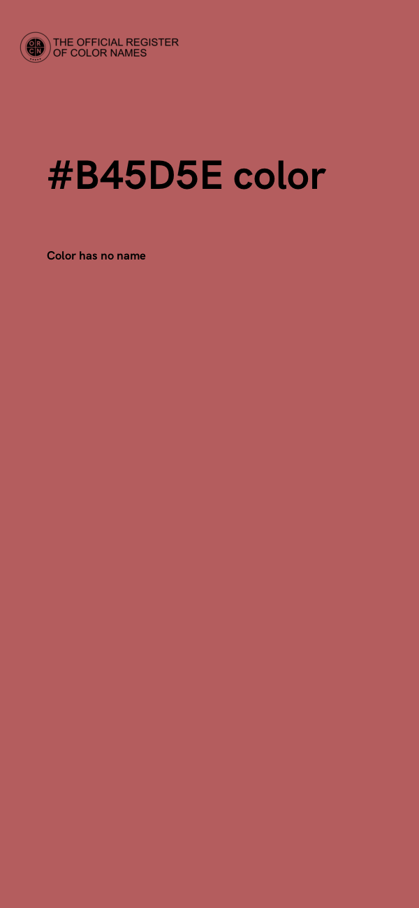 #B45D5E color image