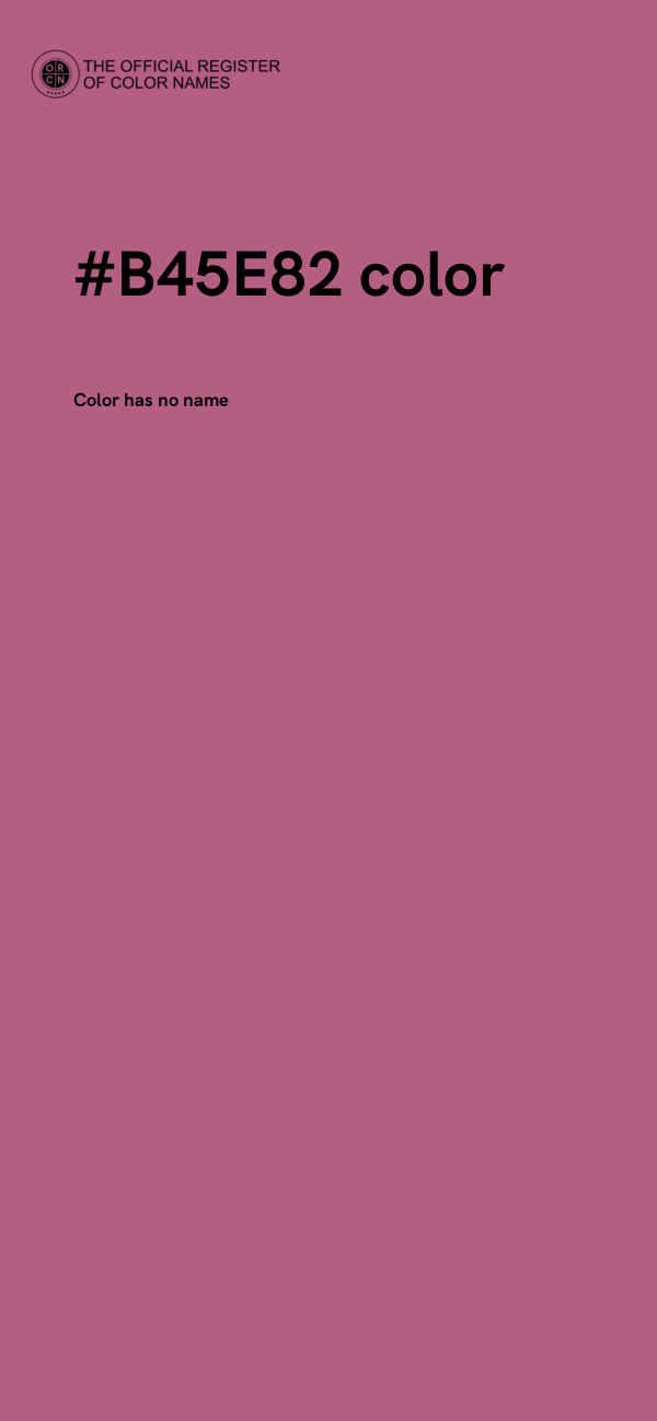#B45E82 color image