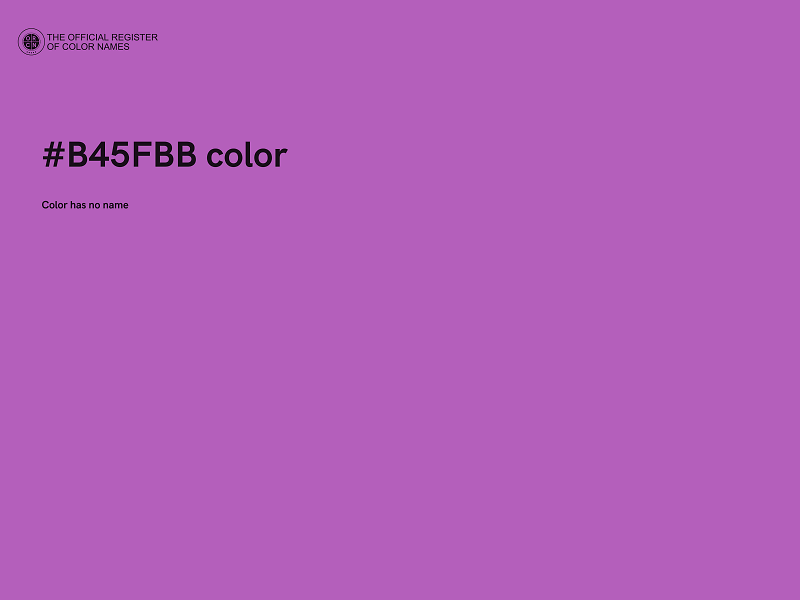 #B45FBB color image