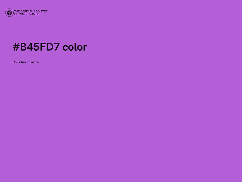 #B45FD7 color image