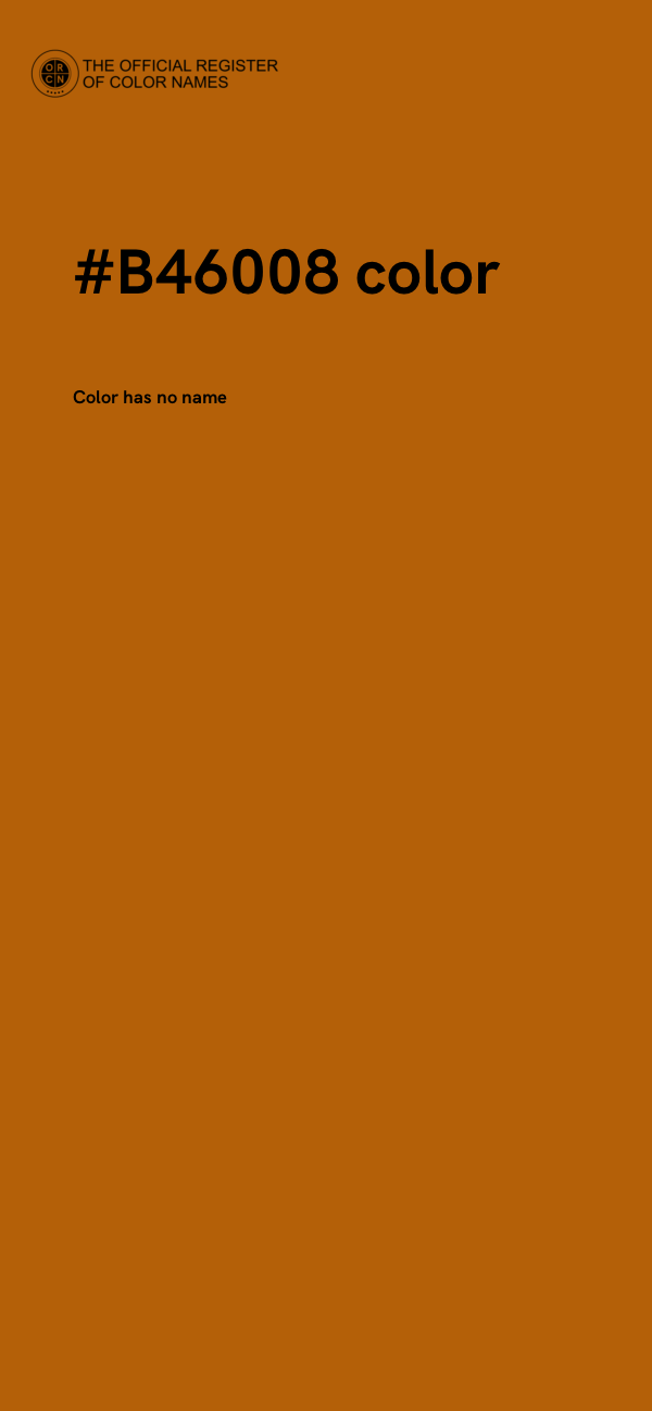 #B46008 color image