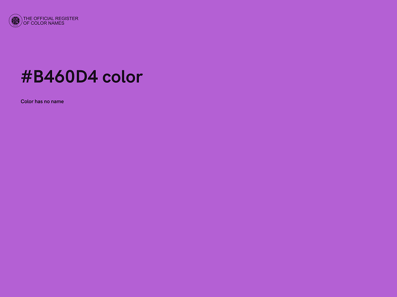 #B460D4 color image