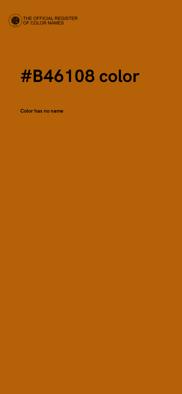 #B46108 color image