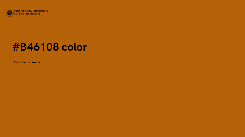 #B46108 color image