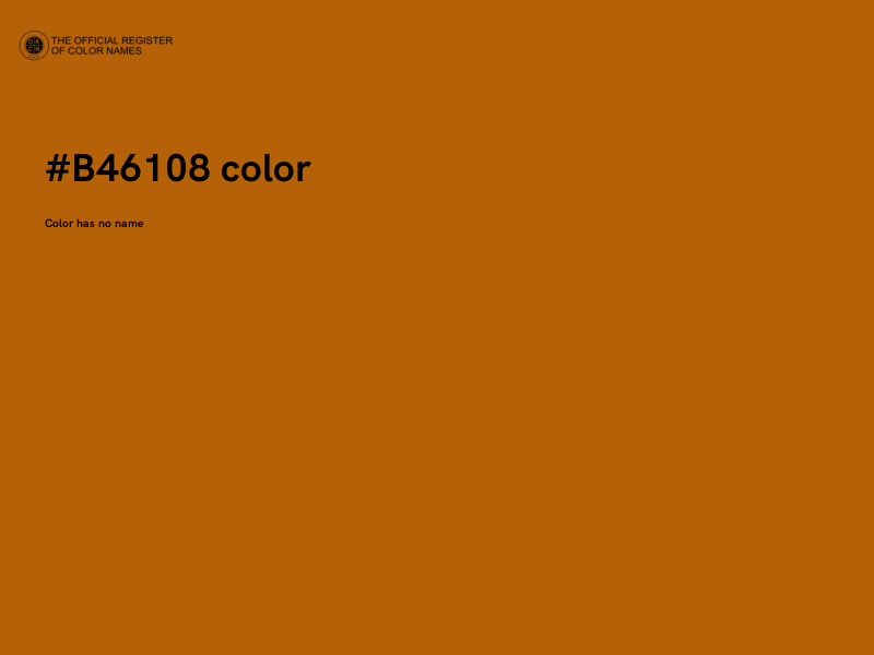 #B46108 color image