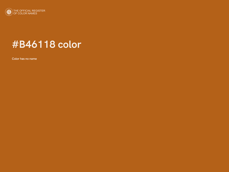 #B46118 color image