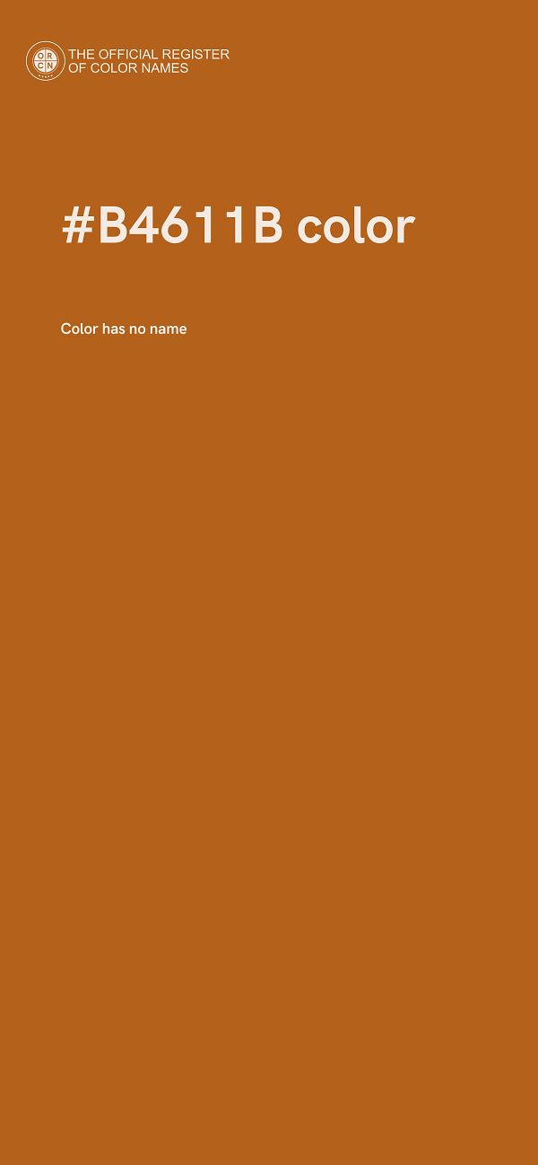 #B4611B color image