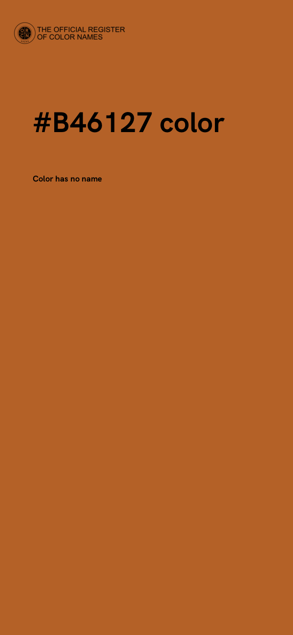 #B46127 color image