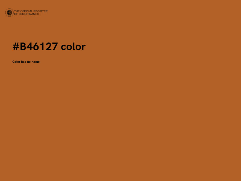 #B46127 color image