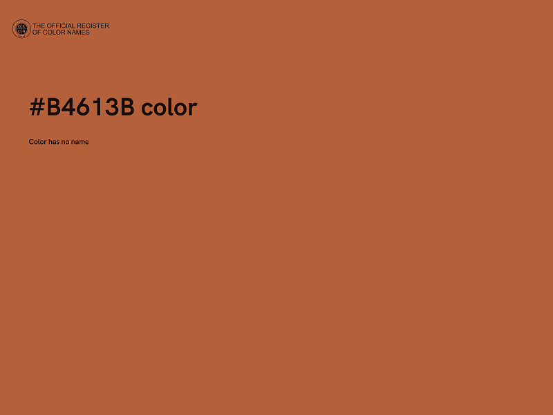 #B4613B color image