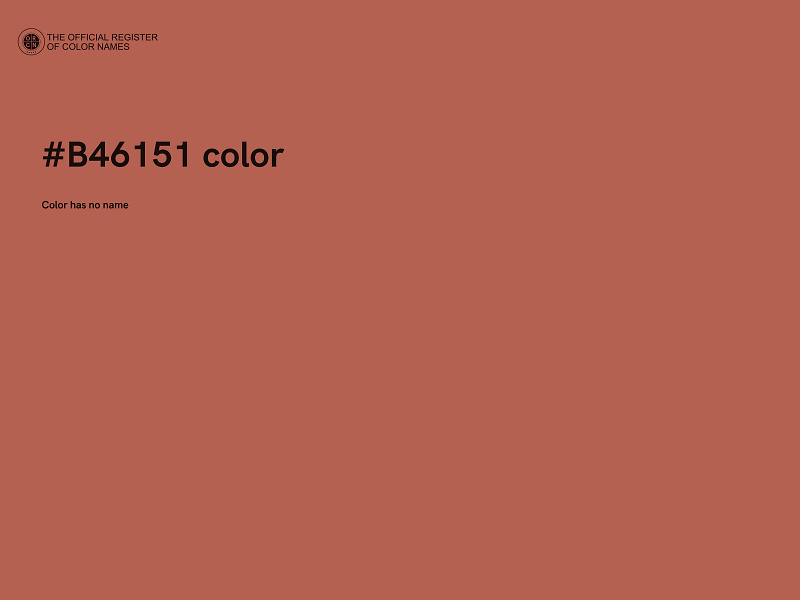#B46151 color image