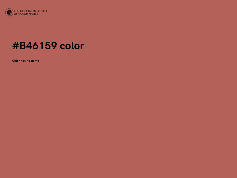 #B46159 color image
