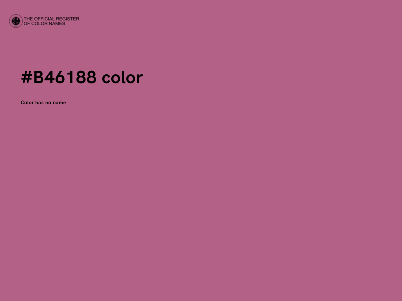 #B46188 color image