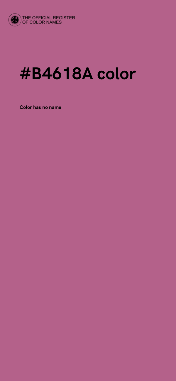 #B4618A color image