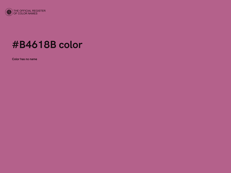 #B4618B color image