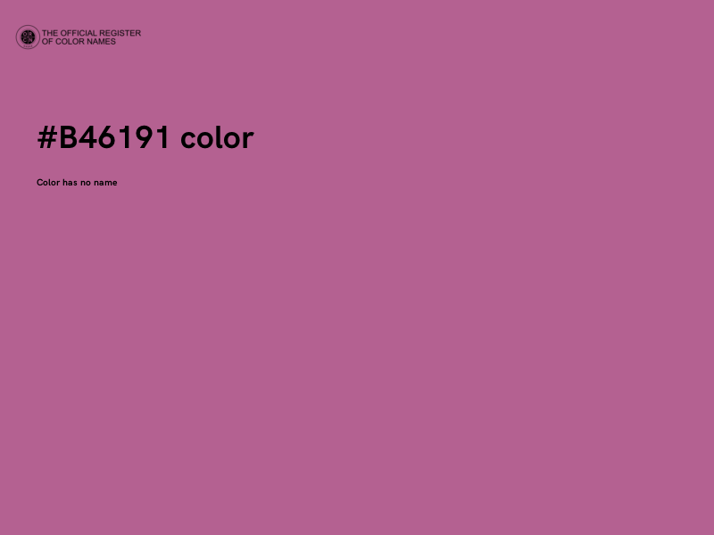 #B46191 color image