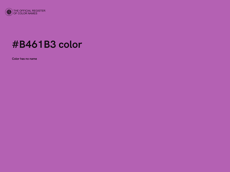 #B461B3 color image