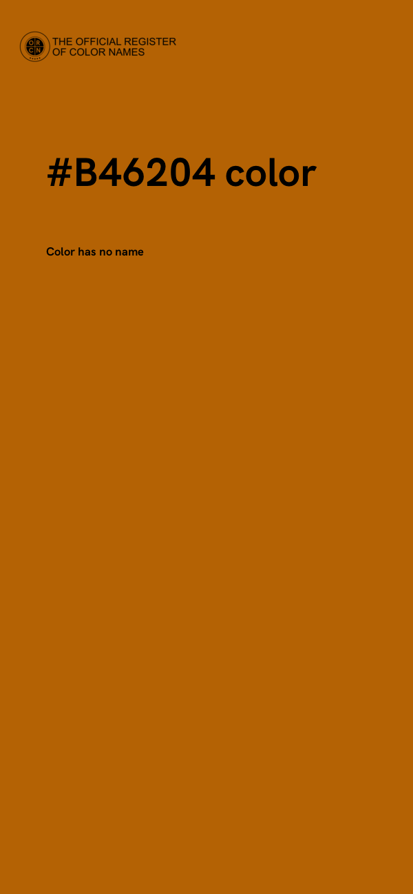#B46204 color image