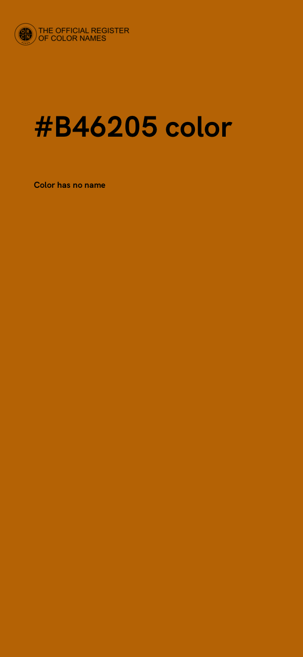 #B46205 color image