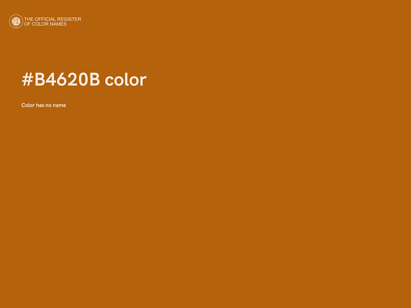 #B4620B color image