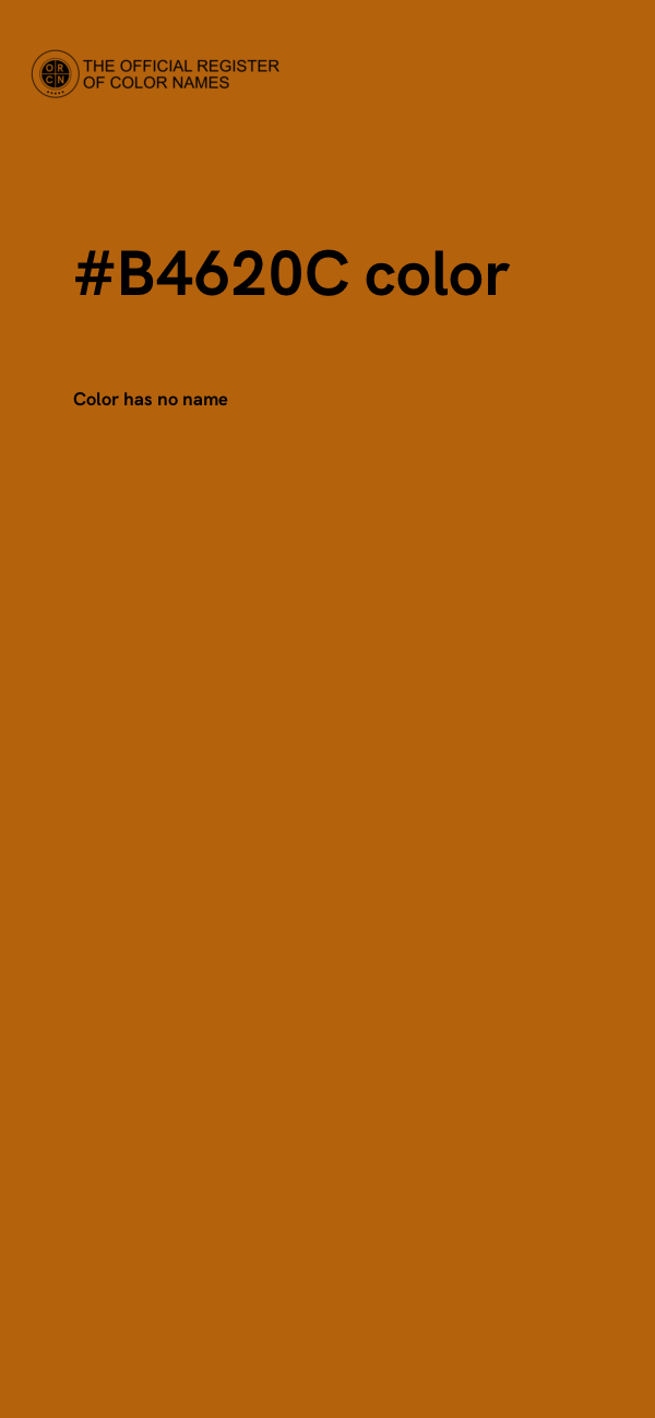 #B4620C color image