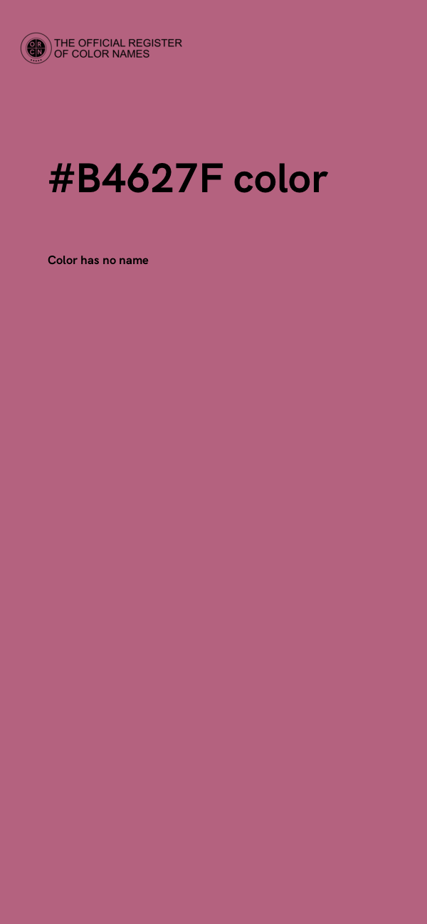 #B4627F color image