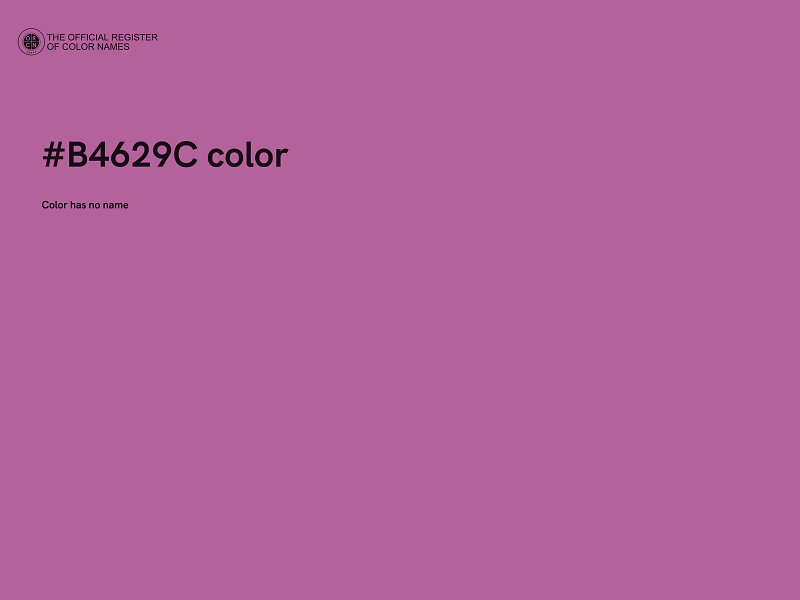 #B4629C color image