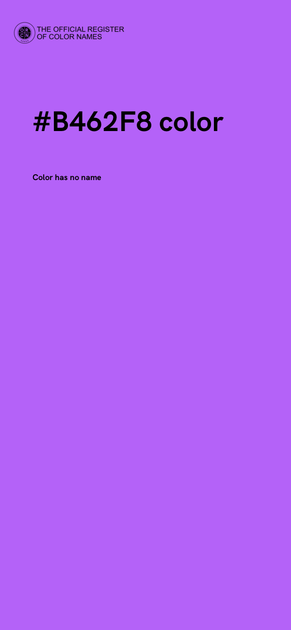 #B462F8 color image