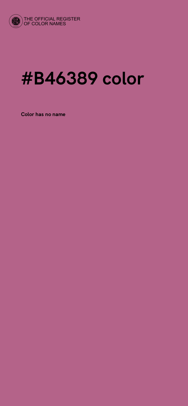 #B46389 color image