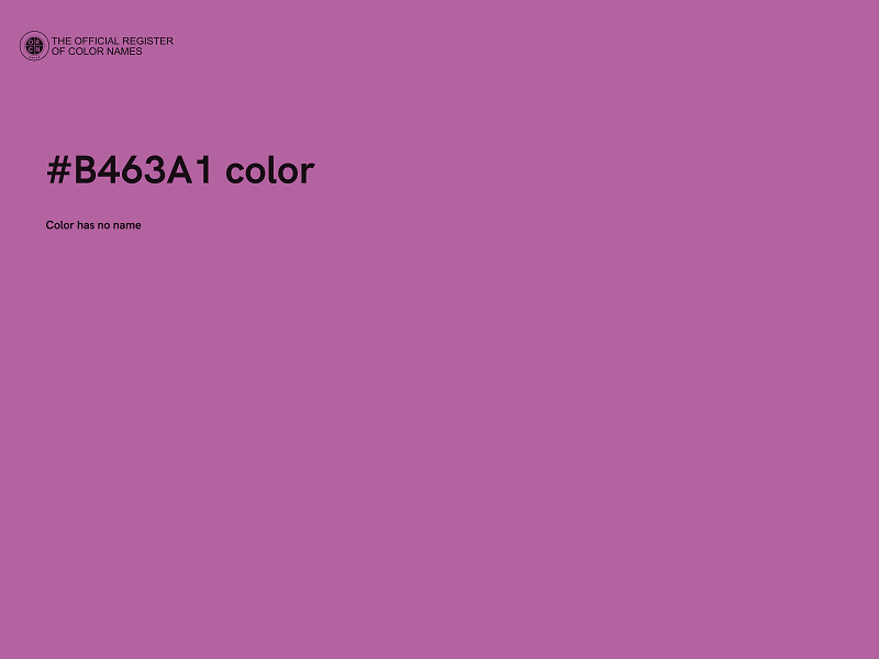 #B463A1 color image