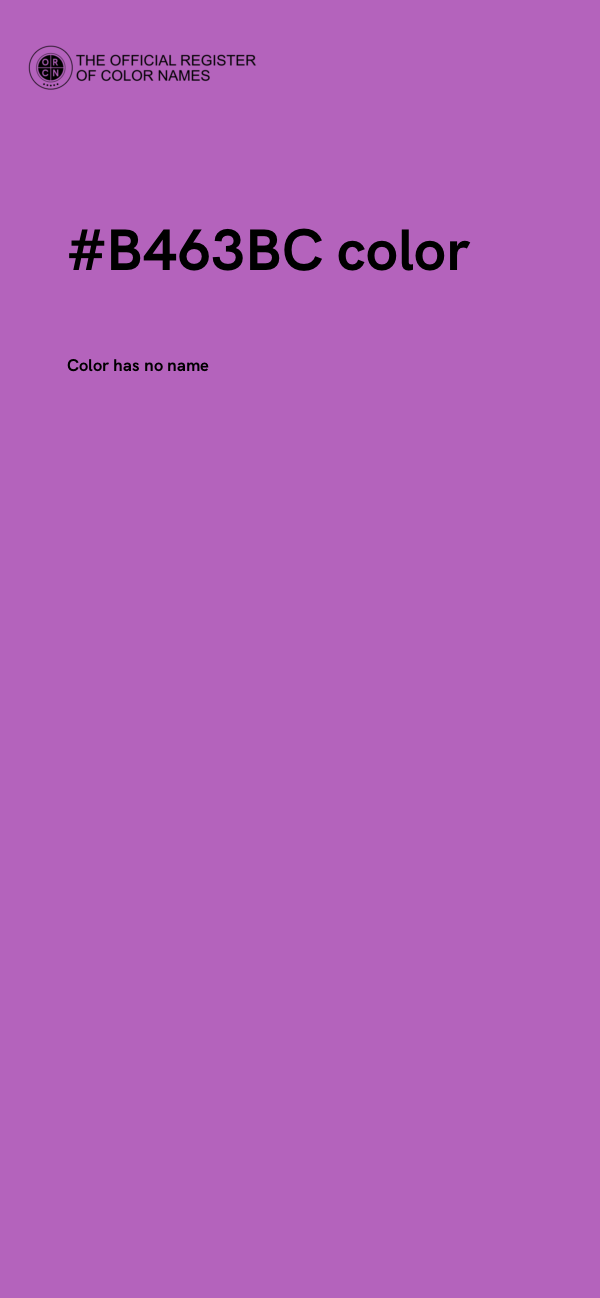 #B463BC color image