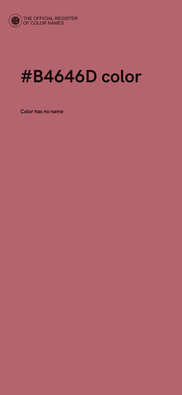 #B4646D color image