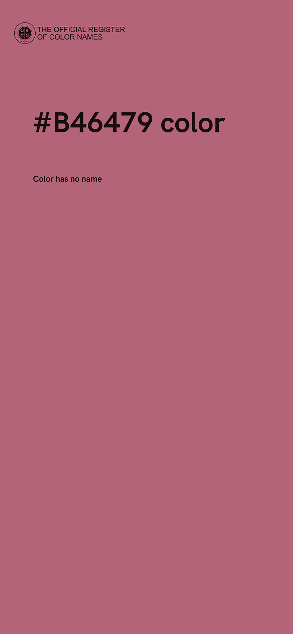 #B46479 color image