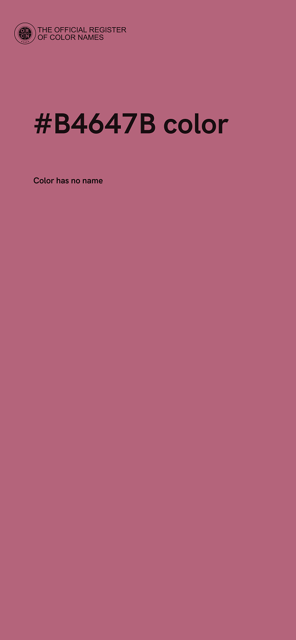 #B4647B color image