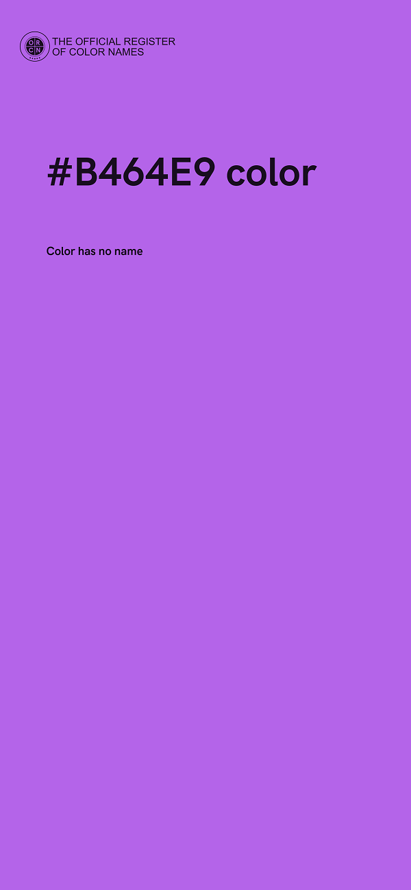#B464E9 color image