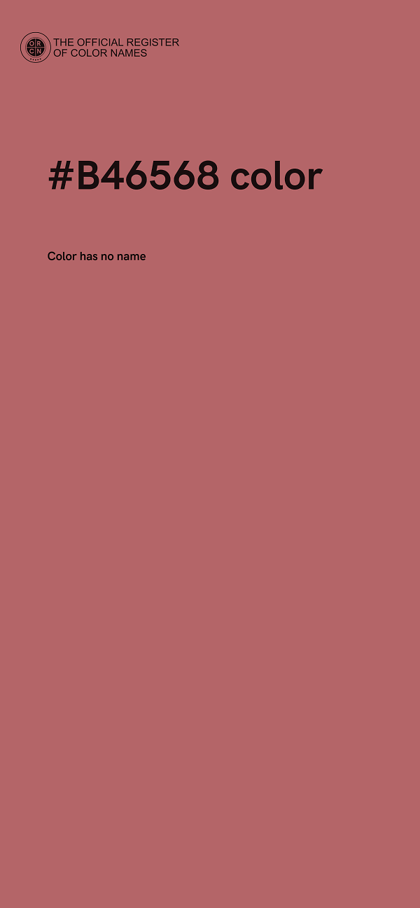 #B46568 color image