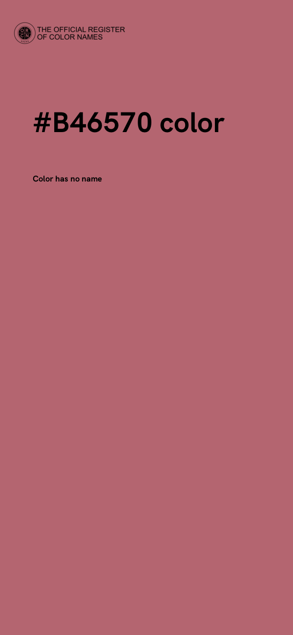 #B46570 color image