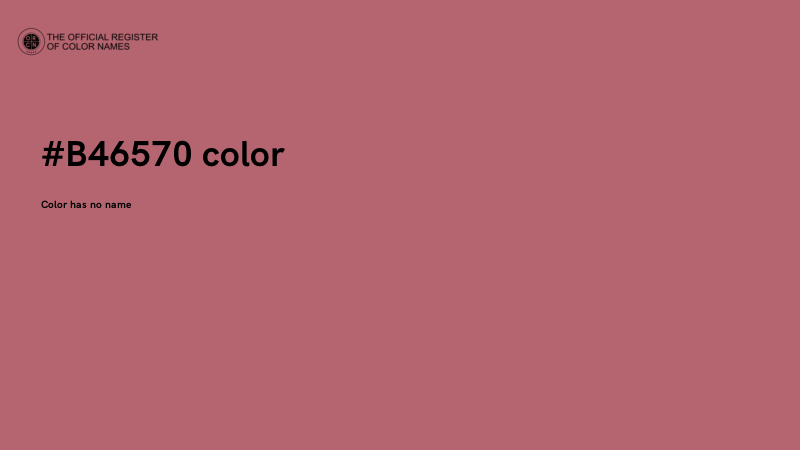 #B46570 color image