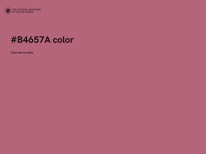 #B4657A color image